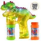 Pr-56434 Prextex Dinosaur Bubble Gun Shooter Light Up Bubbles 854023008440