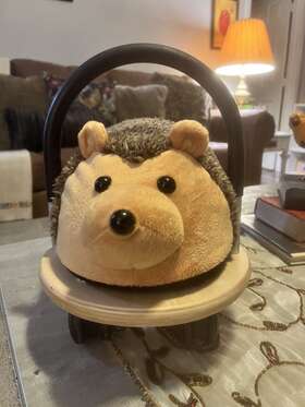 Prince Lionheart 711181987294 Wheely Bug Plush Toy Hedgehog Ride-on