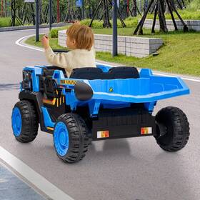Ptiohavn Pto 334ke5tl-lsa-b1 Ride On Dump Truck With Bed 24v Construction Vehicle Remot