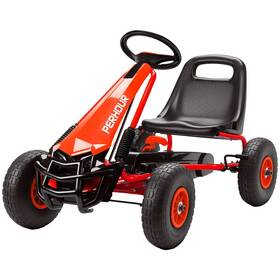 Qaba 673986434734 Kids Go Kart Pedal Car With Adjustable Seat Eva Wheels Brake For Boys &