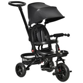 Qaba B09ld5r9qw Kids Tricycle 5 In 1 Foldable Trike Reversible Seat Adjustable Parent