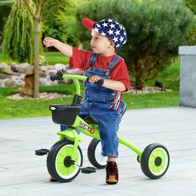 Qaba Us370-267v00gn0146 Tricycle For Kids Age 2-5 Toddler Bike Children Green