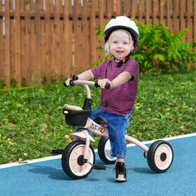 Qaba Us370-267v00pk0146 Tricycle For Kids Age 2-5 Toddler Bike Children Pink