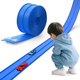 Qlanggo Rto07 Flexible Race Track Toys For Wheels 1 64 15 Ft Flex Car Ramp With