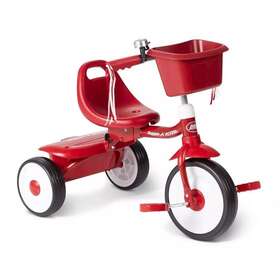 Radio Flyer 042385114255 Red Childrens Bicycle Fold 2 Go Trike With Bucket