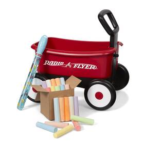 Radio Flyer 042385117485 Summertime Fun My 1st Wagon With Bubbles And Chalk Ages 3 Red
