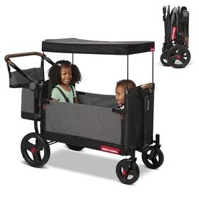 Radio Flyer 042385117775 Atlas Stroll N Wagon 3-in-1 Push Or Pull Versatility 3976 - Gray