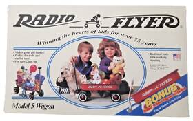 Radio Flyer 042385901664 2 Little Red Steel Wagons No. 5 Bonus Mini Wagon 1 New Sealed