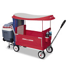 Radio Flyer 3-in-1 Tailgater Wagon With Canopy Folding Wagon Red