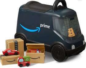Radio Flyer 32724d7 Amazon Prime Delivery Van Ride-on Toy For Kids 2 Includes Packages