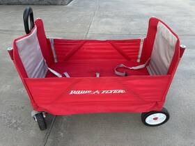 Radio Flyer 3953 3-in-1 All Terrain Off-road Ez Folding Kids Wagon Red