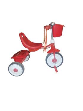 Radio Flyer 415s-u-b Deluxe Kids Fold 2 Go Trike With Storage Bin Red Used
