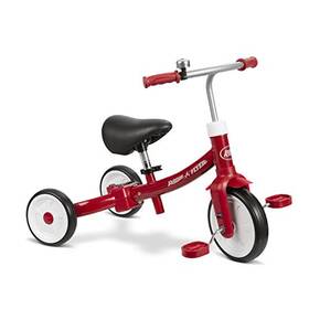 423z Radio Flyer Triple Play Trike Toddler Tricycle Balance Bike And Ride-on - Red 423z Radio Flyer Triple Play Trike Toddler Tricycle Balance Bike And Ride-on - Red