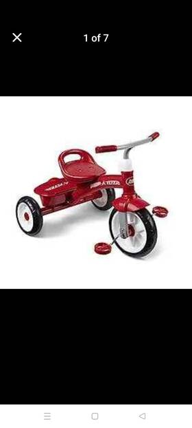 Radio Flyer 445003463439 Trike For Toddlers No Streamers Includes Helm