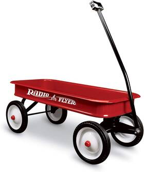 Radio Flyer 445008357337 Classic Red Wagon 18z Durable Steel Rubber Tires Aged 1 Year And Above