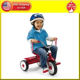 Radio Flyer 445022440442 Ready To Ride Folding Trike Fully Assembled Red Boys And Girls Tod
