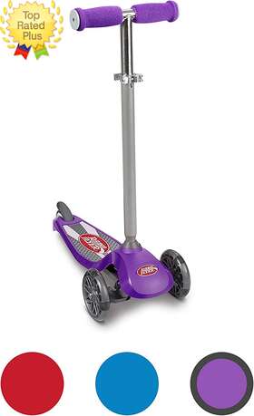 Radio Flyer 549ppx Lean Ftn Glide Scooter With Light Up Wheels Vehicle 549x Red
