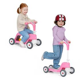 Radio Flyer 616paz Scoot 2 Scooter Pink For Kids Ages 14 Ride On Toy Or 4wheel Ki