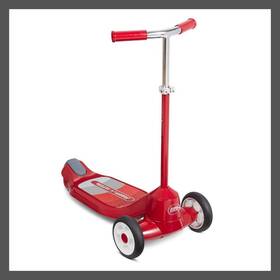 Radio Flyer 81538419 Kids Trike Kick Scooter Adjustable Beginner Red Grow With Me