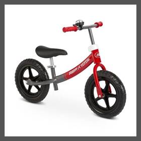 Radio Flyer 90777093 12 Inch Kids Boys Girls Balance Bike Beginner Glide And Go Pro Black/red