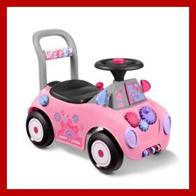 Radio Flyer Creativity Car Ride-on And Child Push Walker Pink