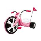 Radio Flyer Tricycle Girls Pink Big Wheel Bike Racing Pennant Trike Ride On Toys 635665990320