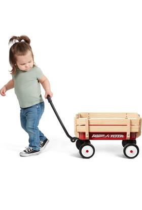 W8tbz Radio Flyer My 1st Steel And Wood Toy Wagon 19 Inch Long