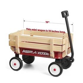 W8z-red Radio Flyer My 1st Steel And Wood Wagon 19 Inch Long Toy For Kids 1.5 Red