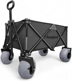 Rangland 840075684343 Beach Cart With Big Air Wheels For Sand - All Terrain Wagon Large P