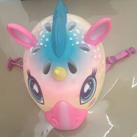 Raskullz Ml-0005 Super Rainbow Unicorn Kids Helmet Size Small Pink Blue Yellow