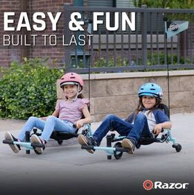 Razor 313101993905 Crazy Cart Shuffle By Kid-powered Drifting Go-kart For Ages 4 Ca