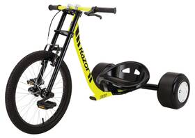 Razor Usa Llc 711181324471 Dxt Drift Trike - Black/yellow Steel Frame 3-wheeled Ride On Tricycle For