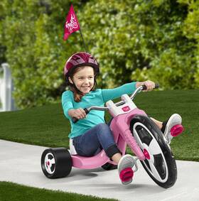 Rdio Flyer 826705634667 Kids Chopper Tricycle Ride-on Toy16-inch Front Wheel Riding Bike Adjustable Seat