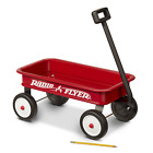 Red Wagon For Kids Childrens Toy Pull Cart Classic Vintage Buggy Outdoor Indoor