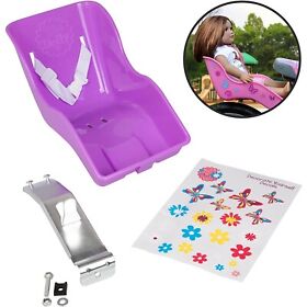 Ride Along Dolly Purple Doll Bike Seat Fits Standard 18-22inch Dolls Diy Stickers