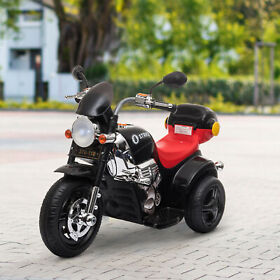 Ride-on Electric Motorcycle For Kids With Music And Horn Buttons Stable 3-wheel