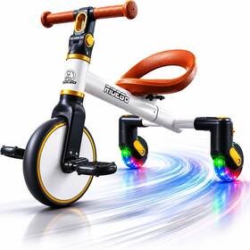 Ridego Rg76 3-in-1 Tricycle For 2-5 Years Drift Trike With 360 Spin Light Up Wheels A
