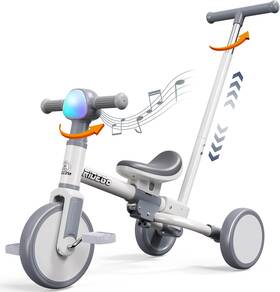 Ridego Rgt02a 5-in-1 Tricycle For Toddlers 2-5 Year Olds Kids Balance Bike And Toddler P