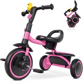 Ridyee 850063575072 Toddler Tricycle For 18 Months To 5 Years Foldable Tricycles 3-5 Year Ol