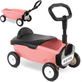 Ridyee 850063575119 2-in-1 Toy Wagon For Toddlers 1-3 Kids With Removable Seat And Adjustab