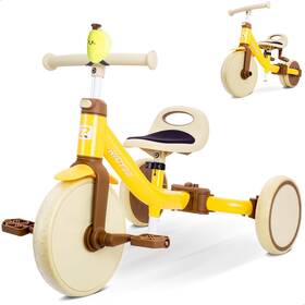 Rdt04-yellow Ridyee 4in1 Toddler Tricycle For Ages 18 Months To 3 Years Toolfree Mode Swi Rdt04-yellow Ridyee 4in1 Toddler Tricycle For Ages 18 Months To 3 Years Toolfree Mode Swi