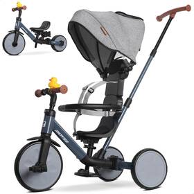 Ridyee Rdt14-grey 8-in-1 Tricycle For 1.5-5 Years Tool-free Switch With Parent Steer