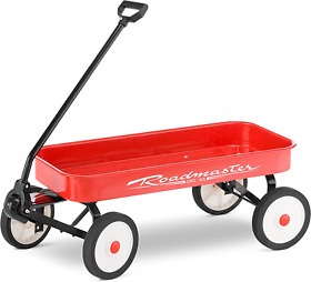 Roadmaster Kids And Toddler Classic 34-inch Steel Pull Wagon 8-inch Wheels