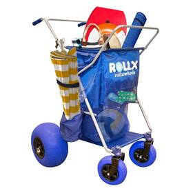 Rollx 840140303001 Foldable Storage Wagon With 4 Balloon Wheels Rear 13 Inch And Front 7