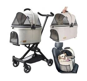Roodo Bw066 2025 New 3 In 1 Dog Cat Stroller With Detachable Carrier&car ... Fast Ship