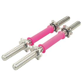 Rowland Harbor 794969087386 12.6/14.2/15.7inch 30/35/40cm Pink Threaded Dumbbell Durable Rubber... Fast Ship