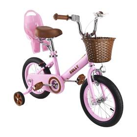 Rully 704090495172 Retro 12 Inch Kids Bike For 2 3 4 Years Girls And Boys With Training Wheels