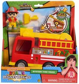 Ryans World Ryans Mystery Playdate Mystery Fire Truck Vehicle And Figure New T19