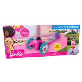 Sakar 021331766663 New Kids Barbie 3 Wheel Tilt Scooter Pink Ages Easy Balance Wide Deck
