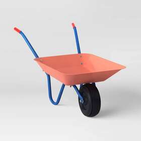 Sun Squad 084 21 6814 Kids 1-wheel Wheel Barrow - Pink Coral /blue